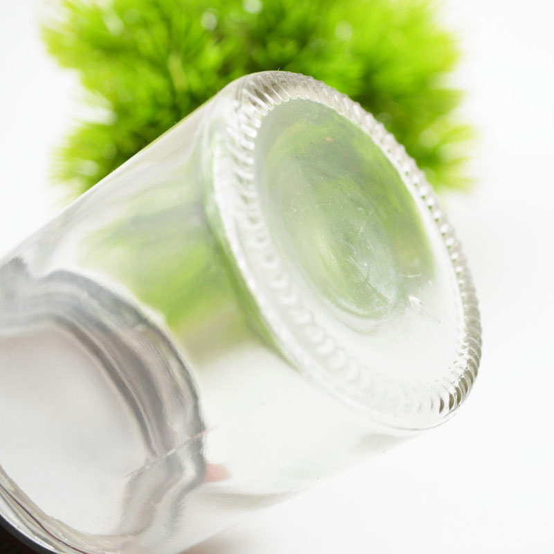 Factory Produced Food Grade Empty Clear Round Glass sauce jam sugar Jar 4oz glass jar