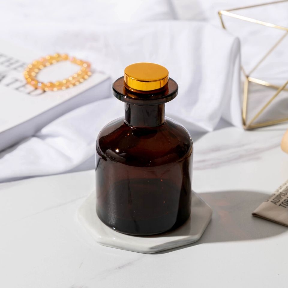 Factory Produced Premium Decorative Glass Perfume Reed Diffuser Bottle