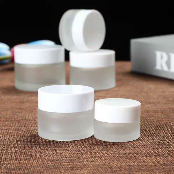Factory Produced Wholesale Different Sizes Empty Glass Cream/Cosmetic Jar