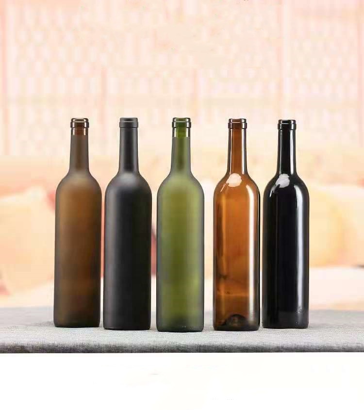 Factory Produced Wholesale Empty Packaging 750ml Glass Burgundy Wine Bottle