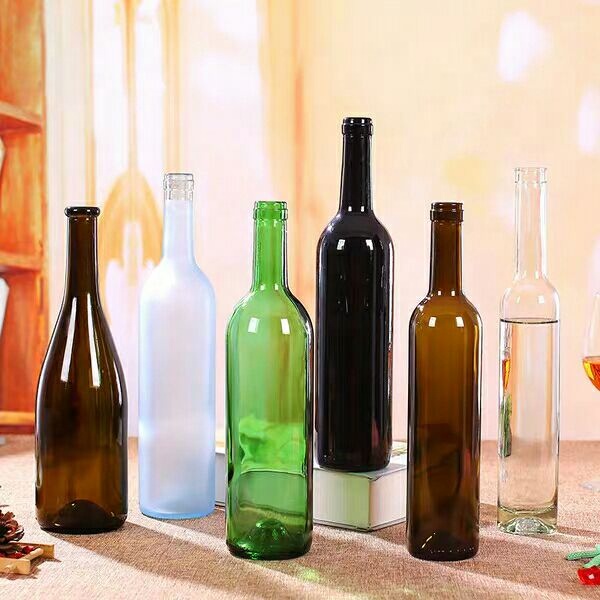 Factory Produced Wholesale Empty Packaging 750ml Glass Burgundy Wine Bottle