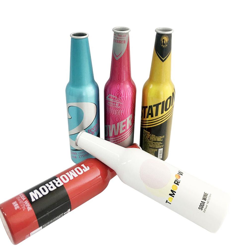 Factory Sell Aluminum Custom Gold Matt Brushed 250ml Aluminium Bottles