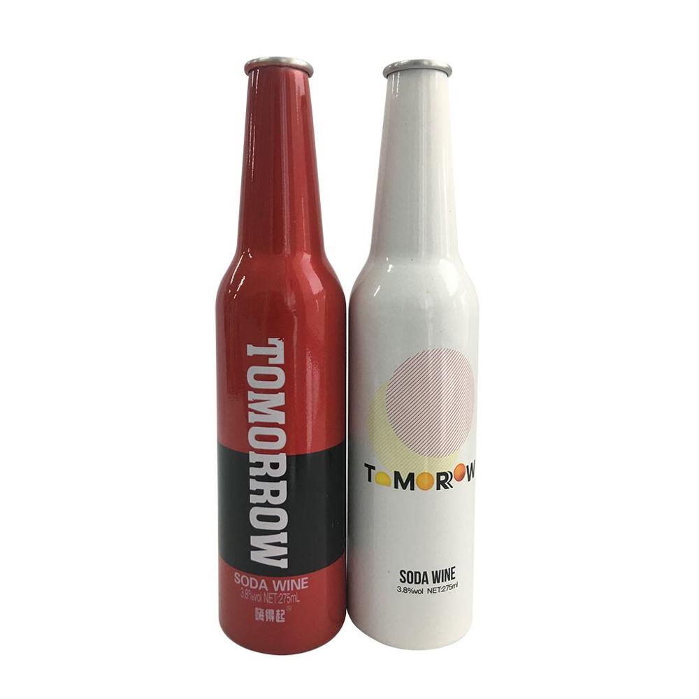 Factory Sell Aluminum Custom Gold Matt Brushed 250ml Aluminium Bottles