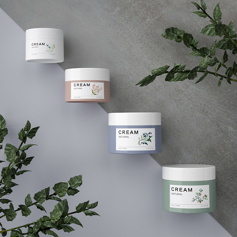 Factory Selling Directly Customizable logo plastic cream bottle jar cosmetic, cream box, cosmetic packaging