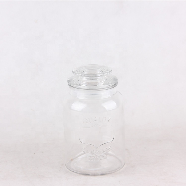 Factory Site Top Quality Resturant Use Glass Lids Glass Jars for Storage Wine Juice Beverage Milk
