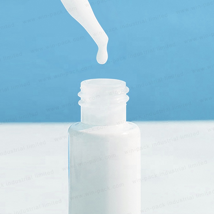 Factory Stocks Serum Pearl White 20ml Glass Dropper Bottle With Pearl White Collar