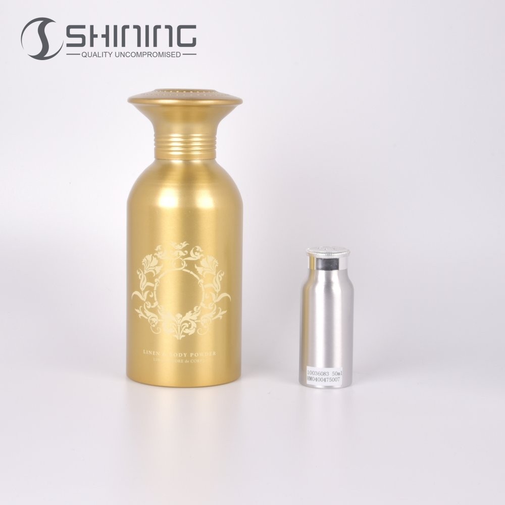 Factory Supplier Small Mouth Spice Aluminium Baby Dispenser Loose Package Refillable Powder Bottle With Sifter Cap