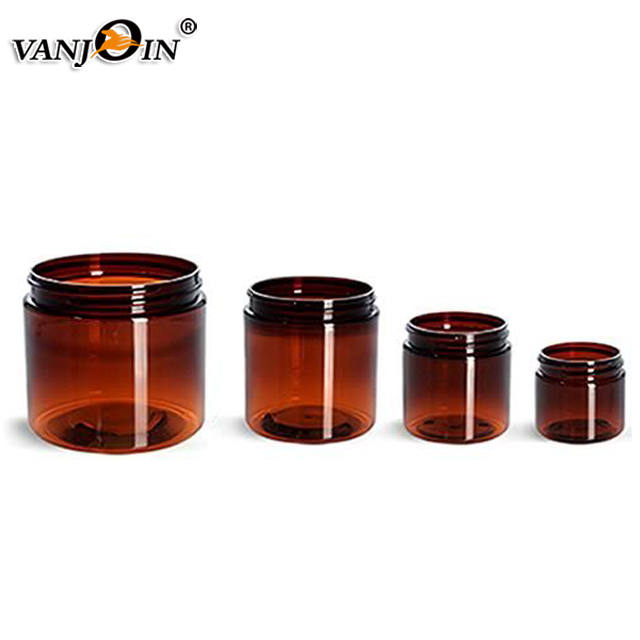 Factory Supply 150g 150ml 200ml 250ml 500ml PET Cosmetic Packaging Wide Mouth Jars