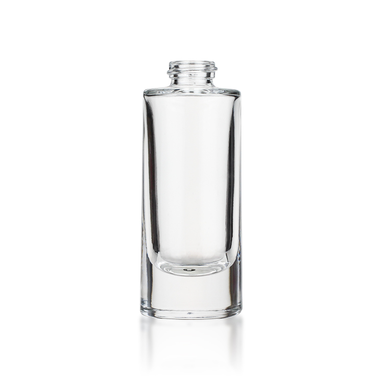 Factory Supply 35ml Empty Cosmetic Clear Serum Liquid Glass Bottles With Dropper Cap