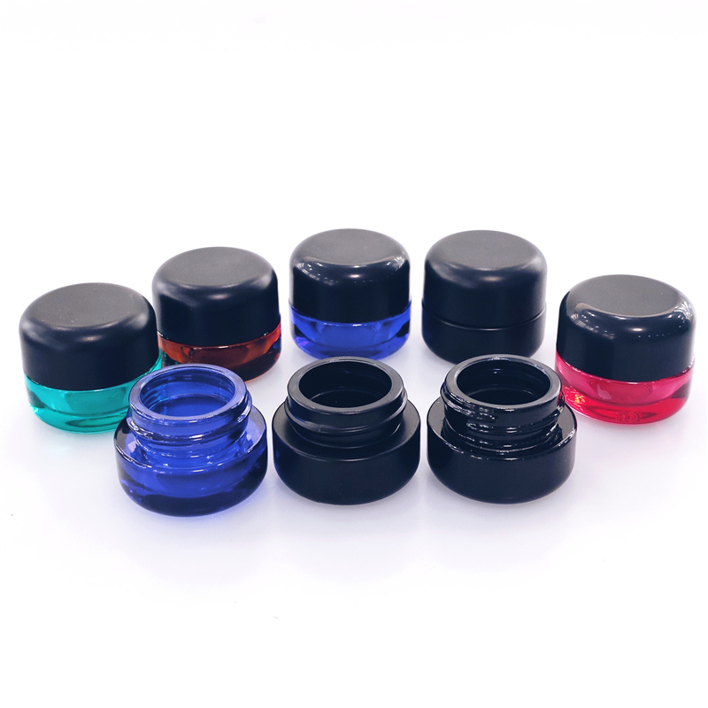 Factory Supply 5ml 7ml 9ml Glass Jar with Child Resistant Cap and jar with Child Proof Cap