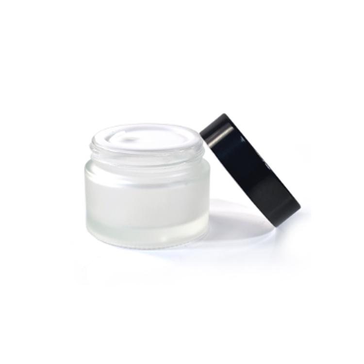 Factory Supply Attractive Price Frost Clear Face Glass Cream Jar