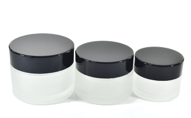 Factory Supply Attractive Price Frost Clear Face Glass Cream Jar