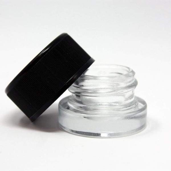 Factory Supply Clear Child Resistant Glass Container Cosmetic Packing Glass Jar 5ml