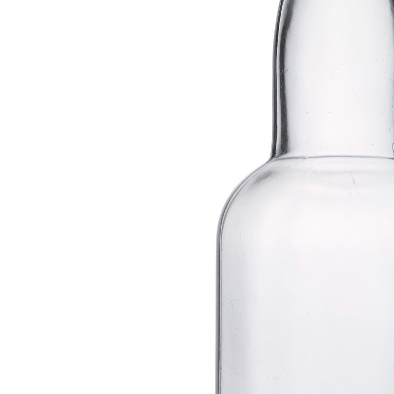 Factory Supply Customize Aluminum Cap Clear 100ml Glass Bottle for Liquor