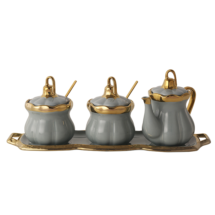 Factory Supply Exquisite Small Minimalist Ceramic Seasoning Jar With Lid