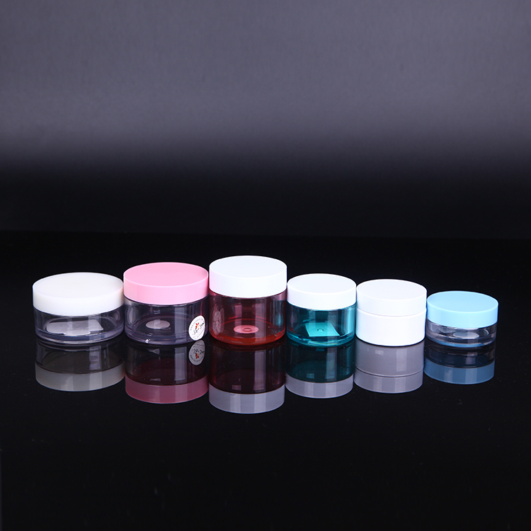 Factory Supply Face Cream PET Thick Wall 4 oz Plastic Cosmetic Jars