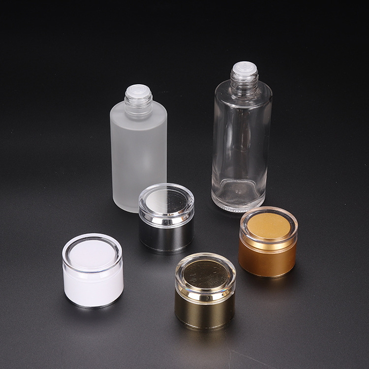 Factory Supply Frosted Pump Spray Cosmetic Lotion Glass Bottles 20ml 30ml 40ml Perfume PUMP Sprayer Personal Care Clear, Frosted