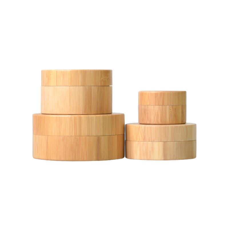 Factory Supplying Bamboo Cosmetic Containers Packaging Pump Bottle
