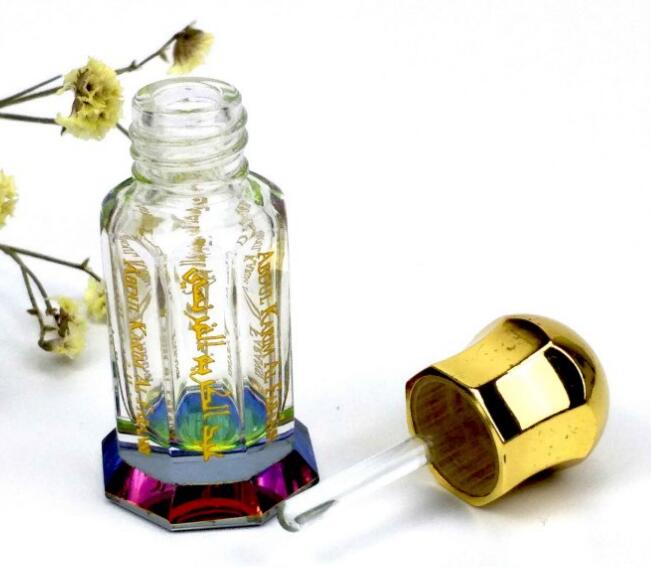 Factory Wholesale 3ml 6ml 12ml Attar Crystal Glass Essential Oil Bottles Empty Perfume Bottles