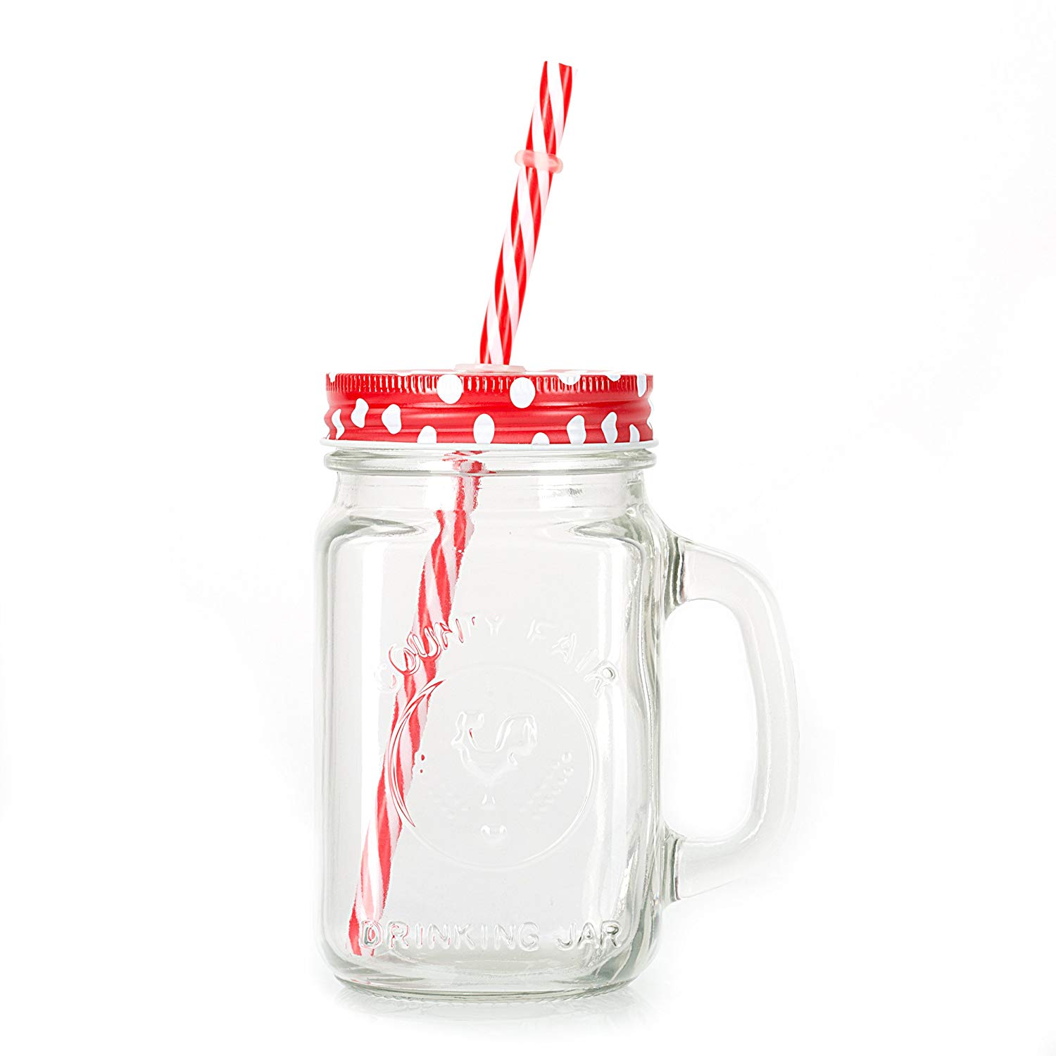 Factory Wholesale 480ml 16oz Beverage Creative Juice Drinking Glass Mason Jar Drinking Jar With Straw Lid