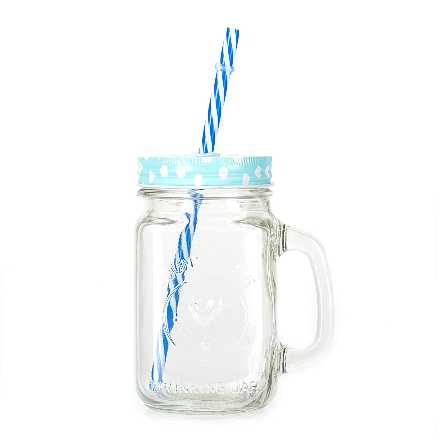 Factory Wholesale 480ml 16oz Beverage Creative Juice Drinking Glass Mason Jar Drinking Jar With Straw Lid