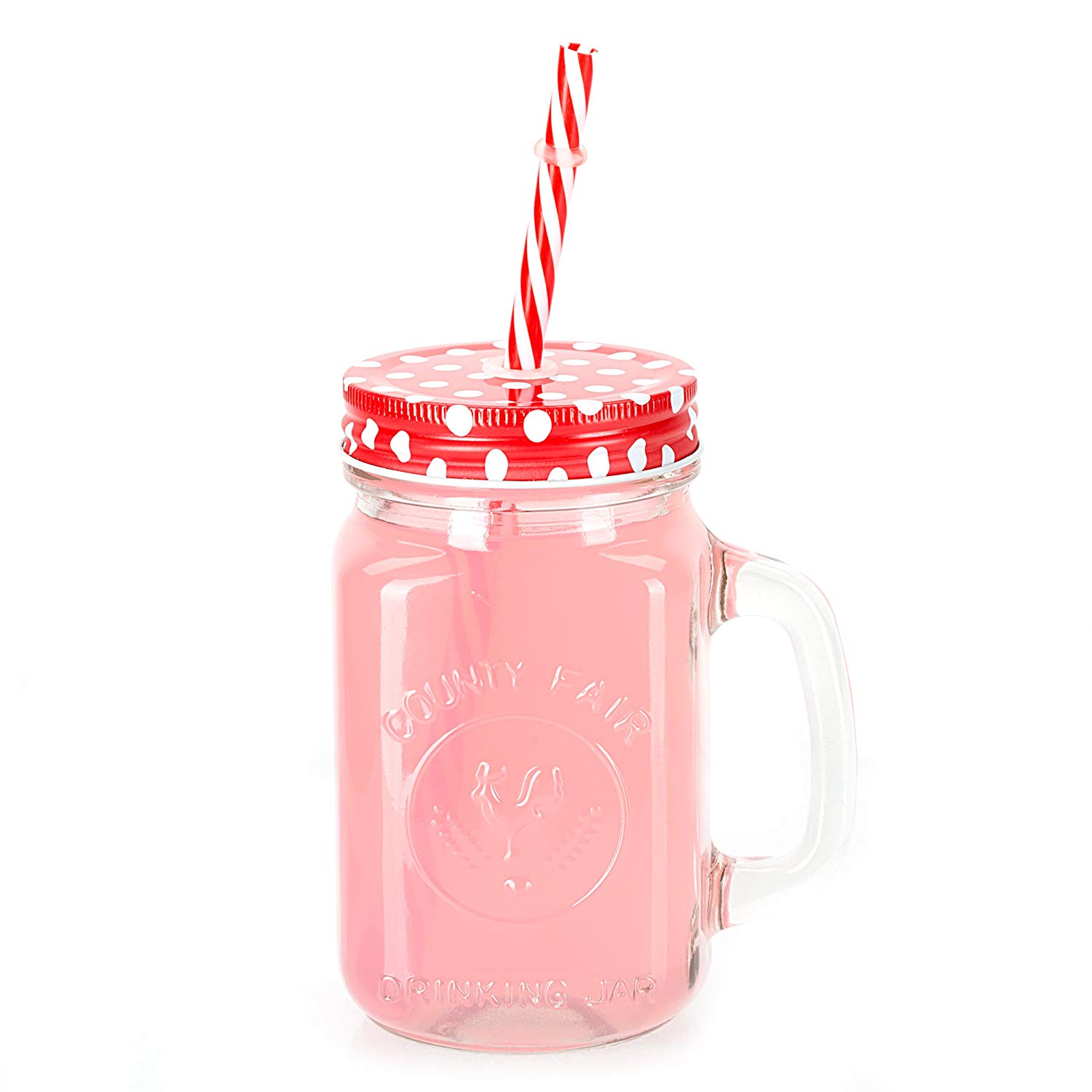 Factory Wholesale 480ml 16oz Beverage Creative Juice Drinking Glass Mason Jar Drinking Jar With Straw Lid