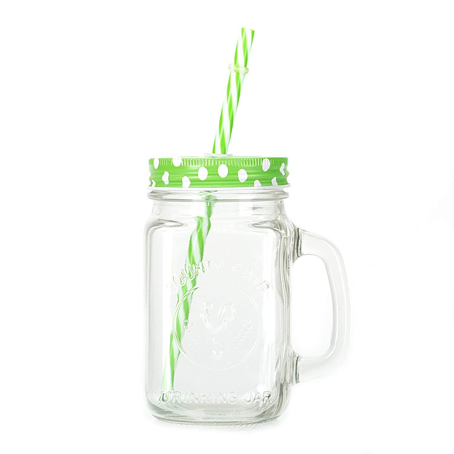 Factory Wholesale 480ml 16oz Beverage Creative Juice Drinking Glass Mason Jar Drinking Jar With Straw Lid