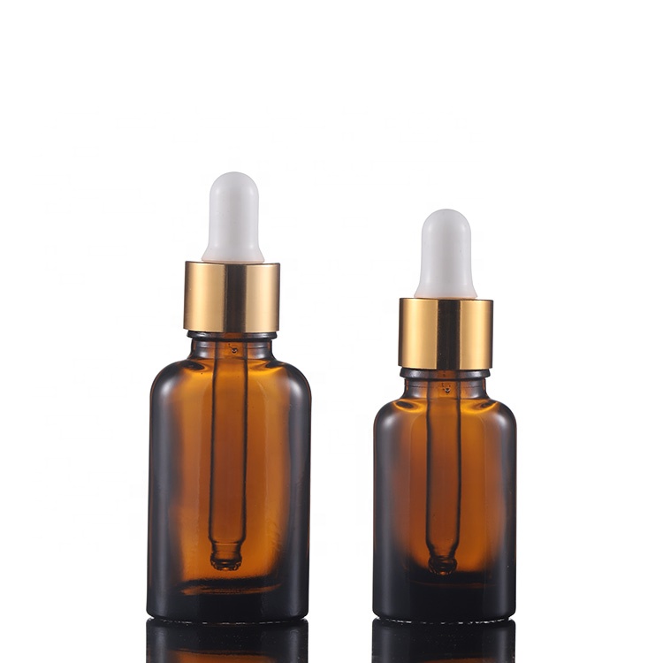 Factory Wholesale Amber Glass Perfume Bottles Can Custom Oval Glass Dropper Bottles