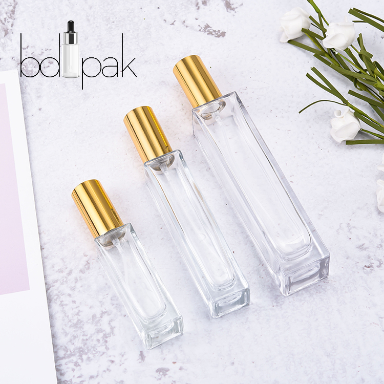 Factory Wholesale Customized  50ml 30ml 25ml 20ml 15ml 10ml Empty Clean Art Frosted Glass Perfume Bottle