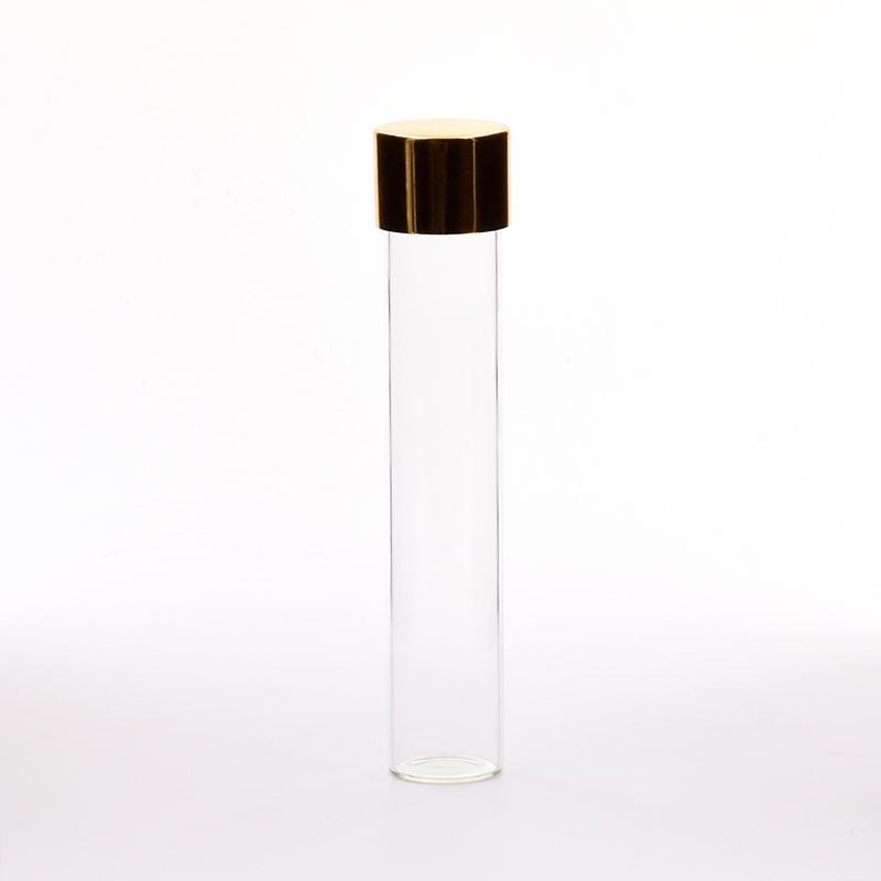 Factory Wholesale Empty Glass Packaging Tube Vial 15ml 70ml 90ml essential oil bottle liquid medicine sample wine liquor tube