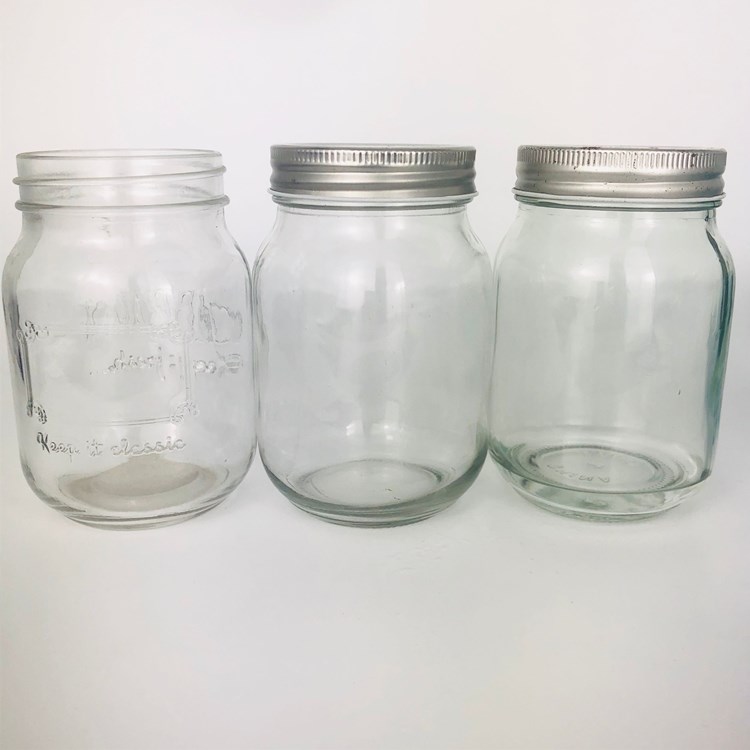 Factory Wholesale Food Fruit Can Jam Preserved Pickle Storage Safe Glass Jar 170ml 300ml 500ml 1000ml