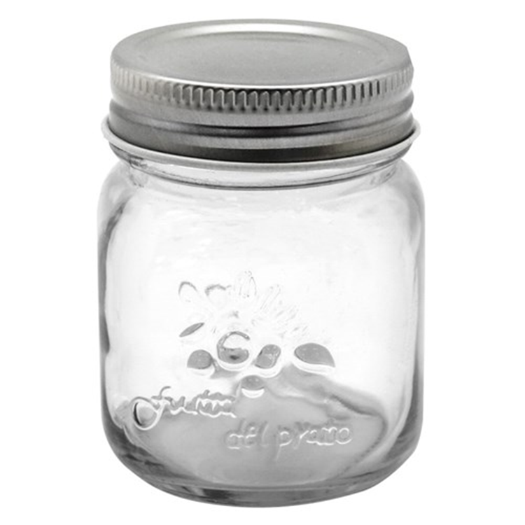 Factory Wholesale Food Safe Glass Jar embossment style