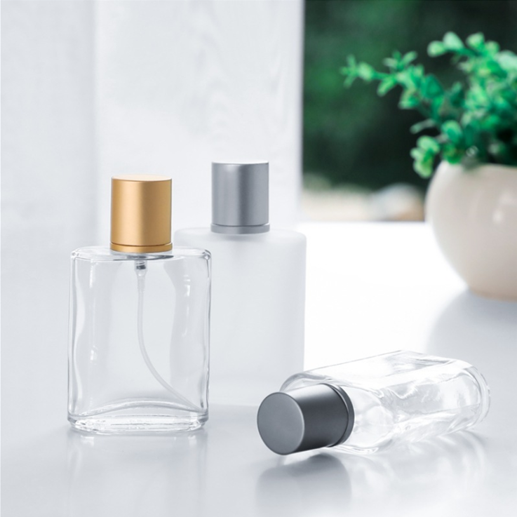 Factory Wholesale Glass Frosted Bottle Spray Color Can Be Customized Square Spray 30ml 100ml Glass Bottle For Perfume Bottle