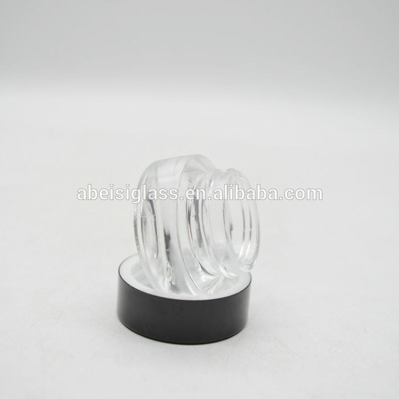 Factory Wholesale Luxury Glass Mini Cosmetic Eye Cream Jar 3ml