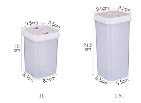 Factory Wholesale Multi Function Clear Plastic Cereal Containers With Easy Locking Lids For Food Storage Kitchen Snacks Nuts