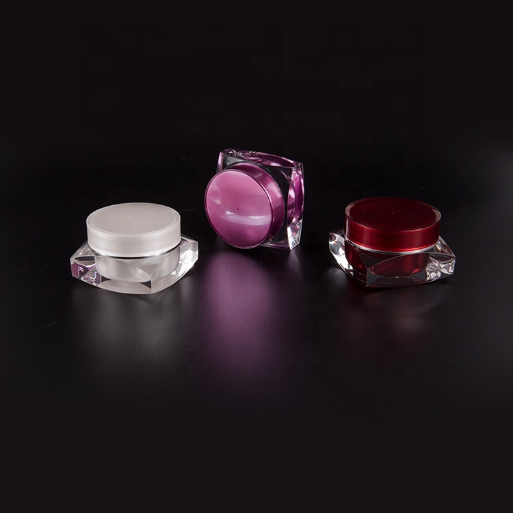 Factory Wholesale Plastic 5Ml Cosmetic Acrylic Square Container Jar