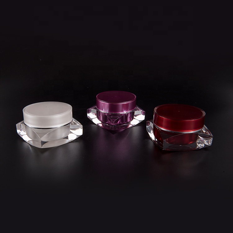 Factory Wholesale Plastic 5Ml Cosmetic Acrylic Square Container Jar