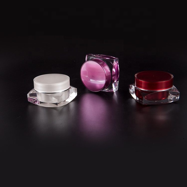 Factory Wholesale Plastic 5Ml Cosmetic Acrylic Square Container Jar