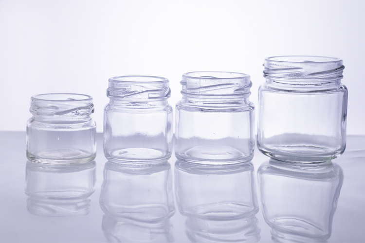 Factory Wholesale Transparent Round Honey Jam Glass Bottle And Jar With Lid