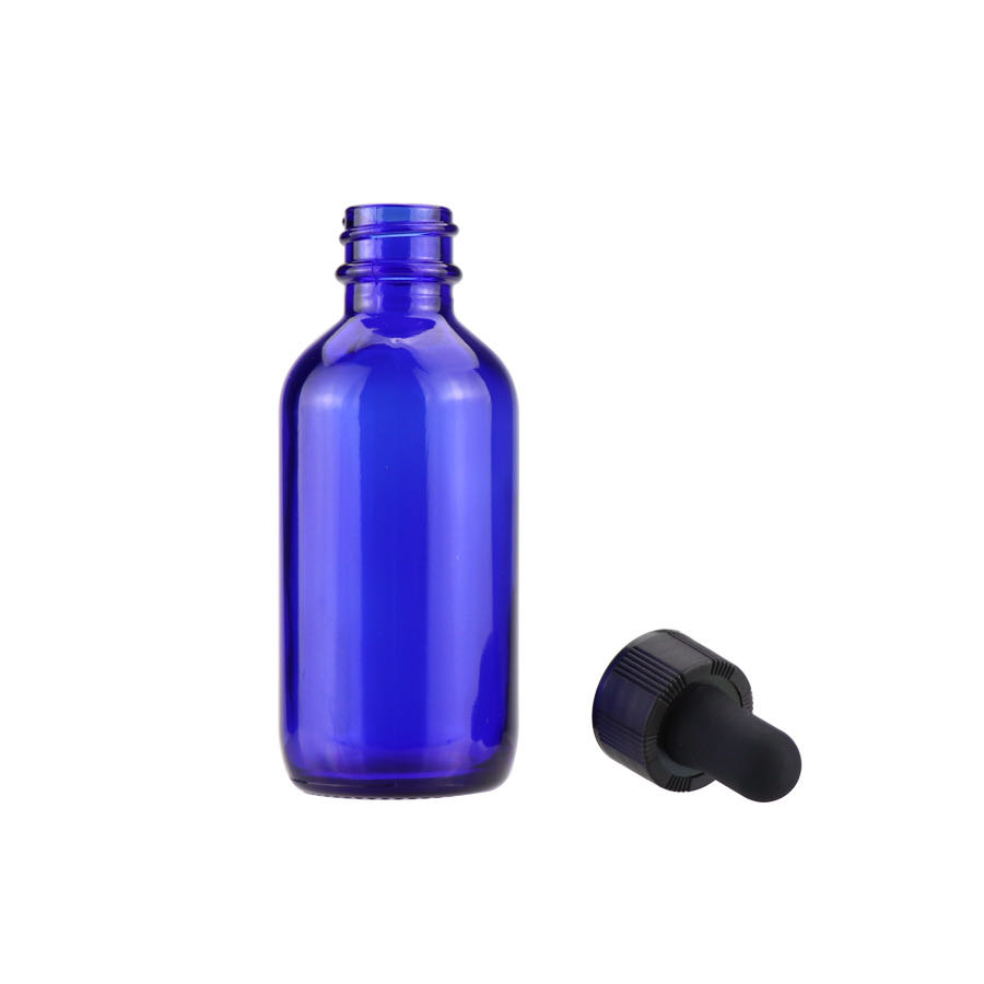 Factory Wholesale clear blue amber green 15ml 30ml 60ml 120ml boston round glass dropper bottle