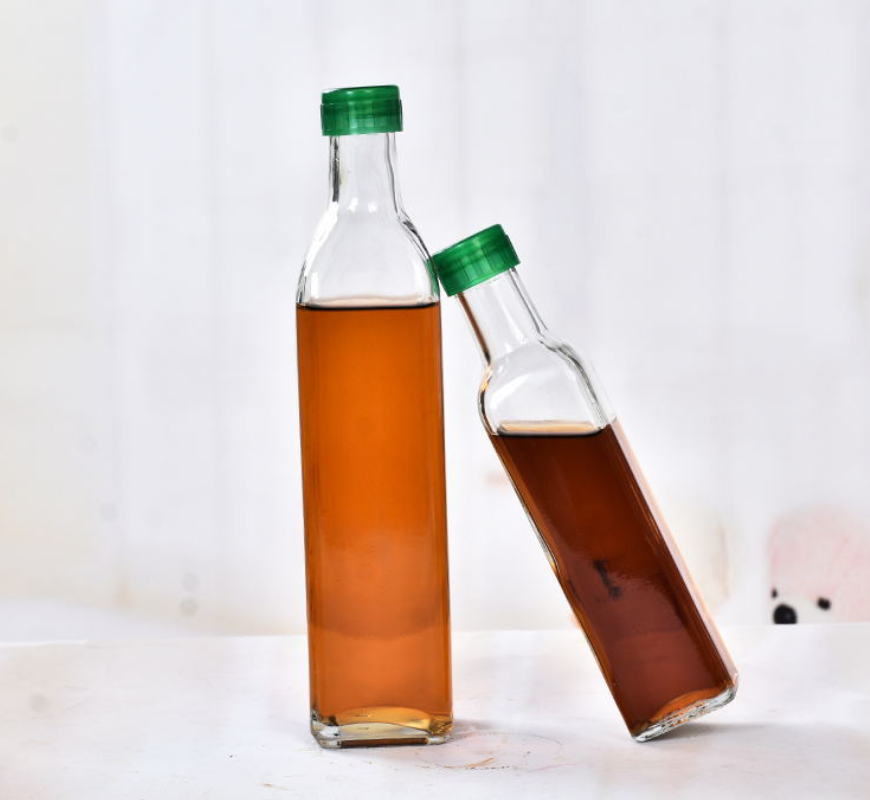Factory clear Marasca/Square Olive Oil Glass Bottle for Sale