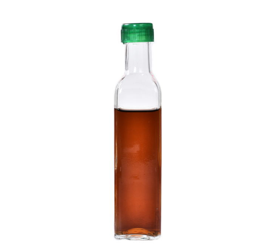 Factory clear Marasca/Square Olive Oil Glass Bottle for Sale