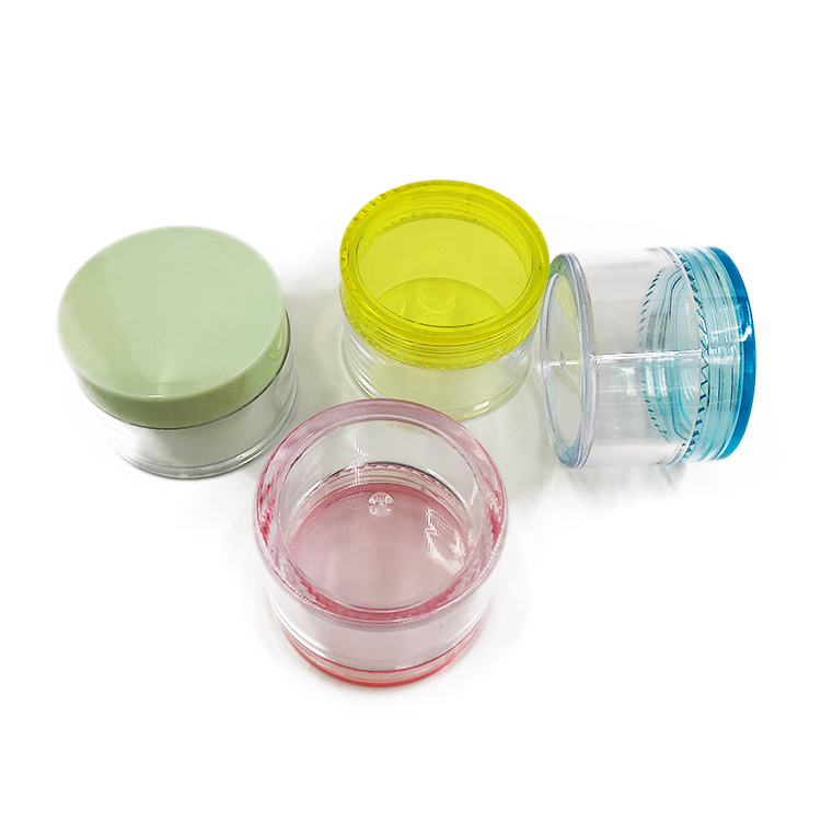 Factory custom plastic 15 ml empty jar for cosmetic