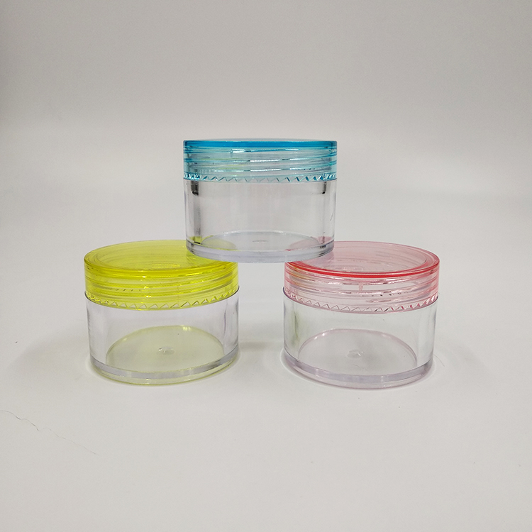 Factory custom plastic 15 ml empty jar for cosmetic