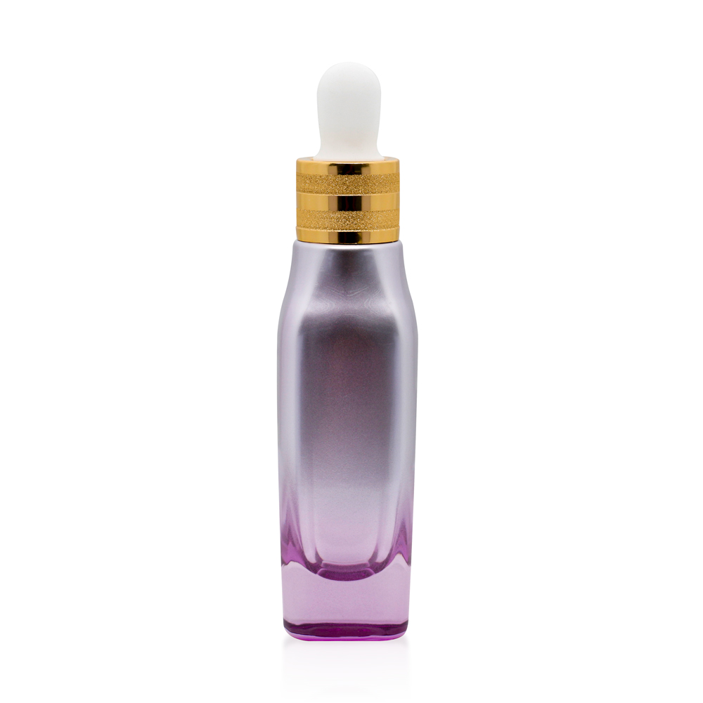 Factory custom10ml 50ml 60 ml color essential oil glass bottle with dropper