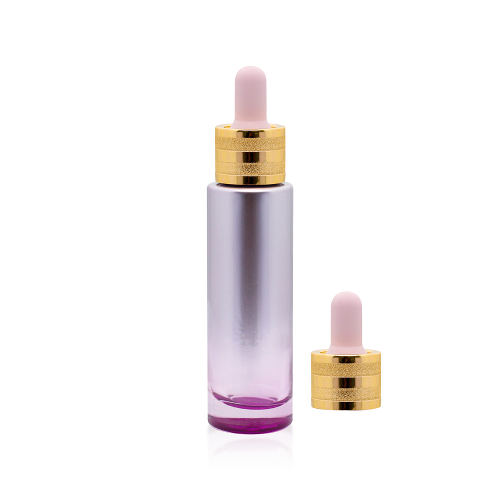 Factory custom10ml 50ml 60 ml color essential oil glass bottle with dropper