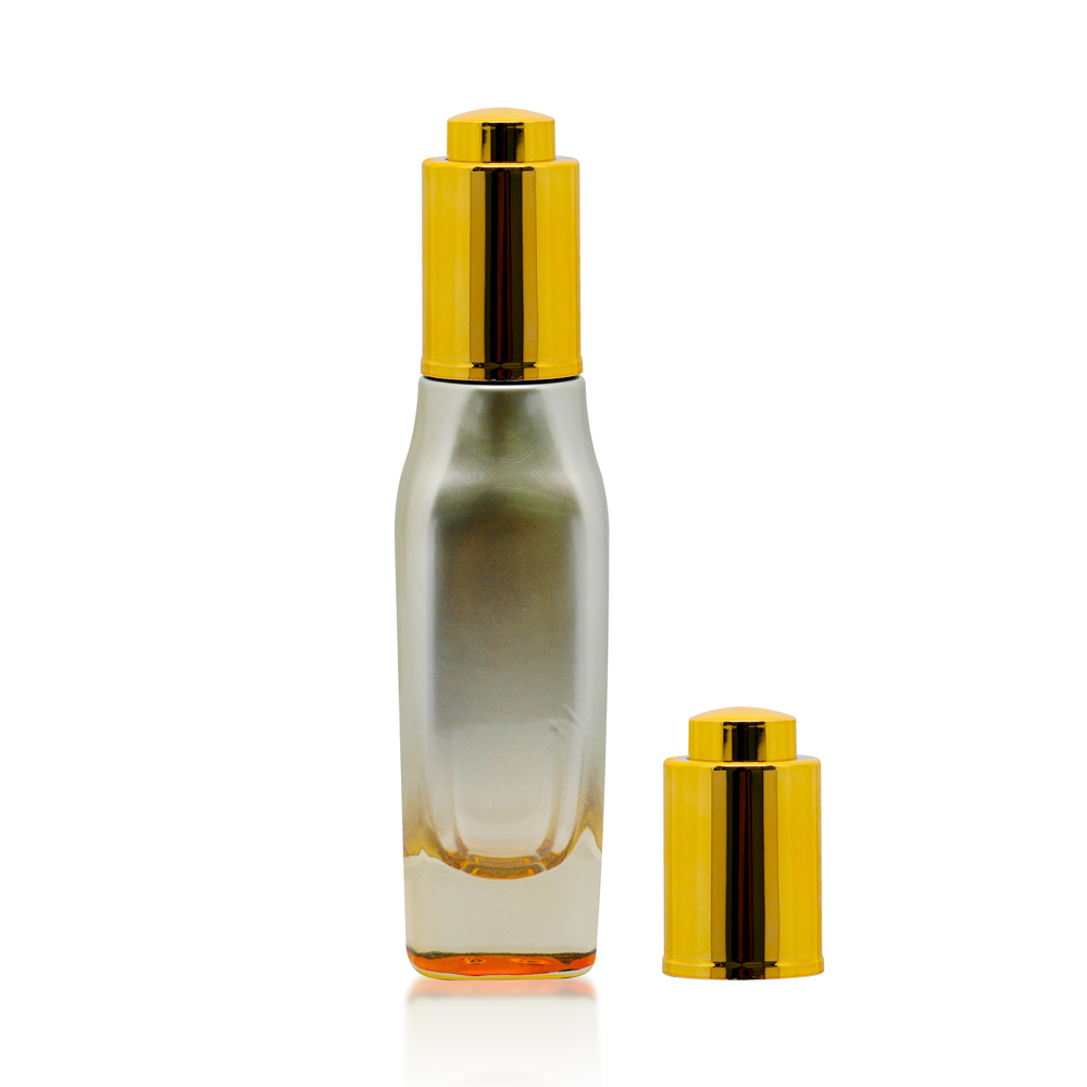 Factory custom10ml 50ml 60 ml color essential oil glass bottle with dropper