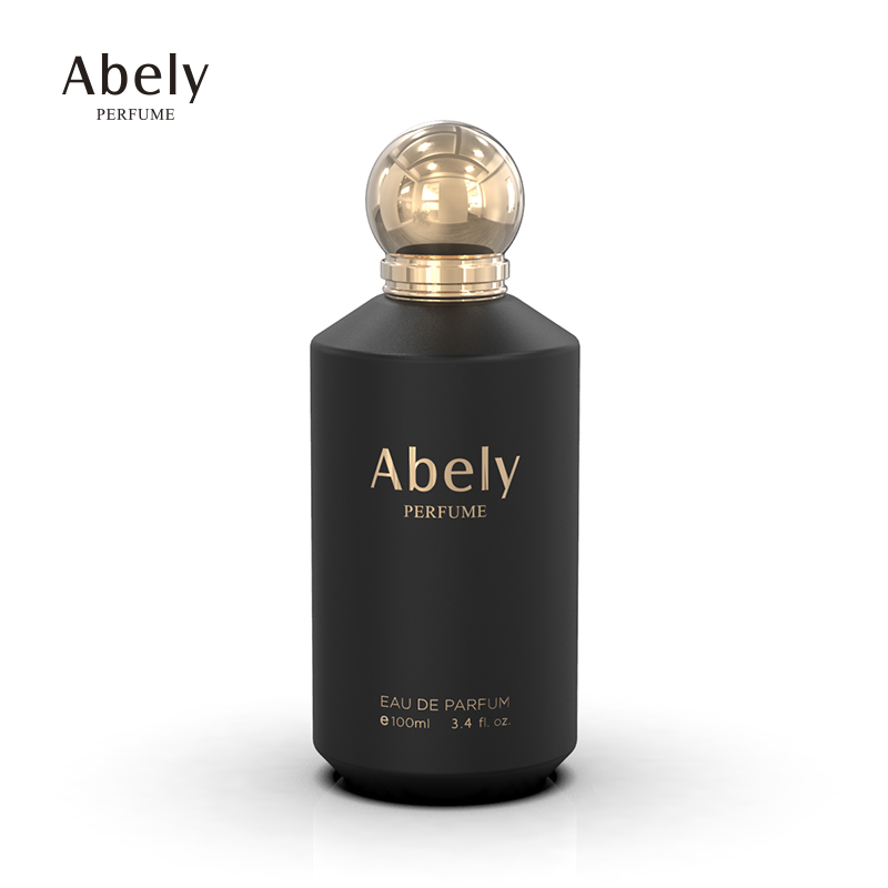 Factory design round empty black fragrance perfume bottles 30ml 50ml 100ml glass perfume spray bottle Packaging