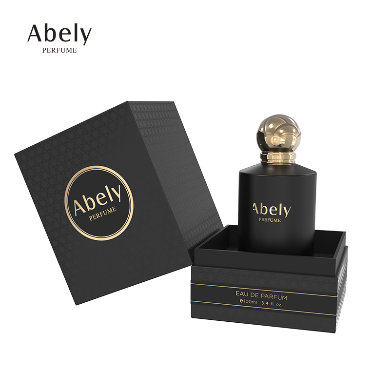 Factory design round empty black fragrance perfume bottles 30ml 50ml 100ml glass perfume spray bottle Packaging