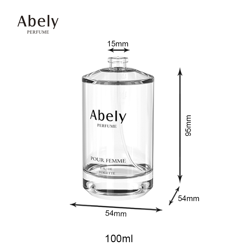 Factory design round empty black fragrance perfume bottles 30ml 50ml 100ml glass perfume spray bottle Packaging